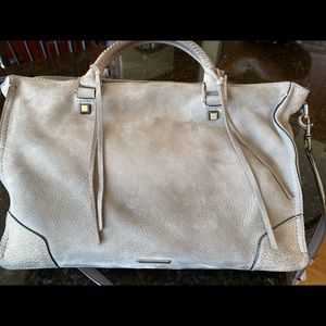Rebecca Mi loft suede handbag